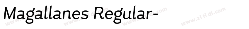 Magallanes Regular字体转换